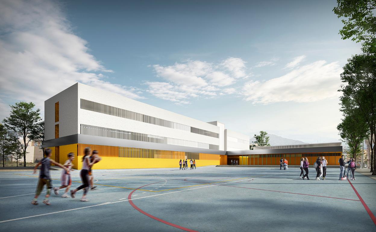 El nuevo instituto de San Pedro está en construcción. 