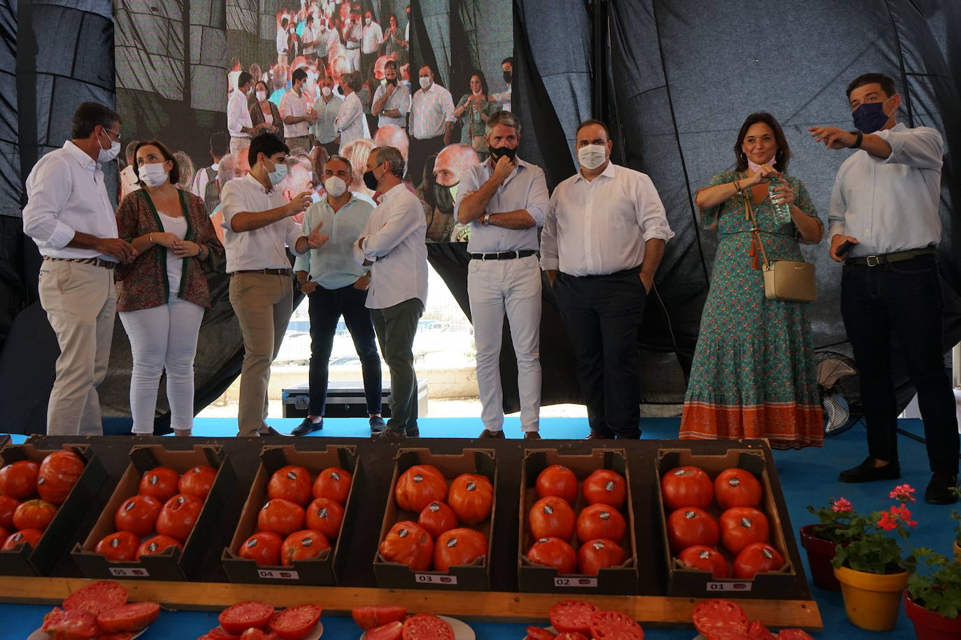 El mercado 'Sabor a Málaga' en Coín acoge la tradicional subasta benéfica del tomate Huevo de Toro y el concurso hortofrutícola. 