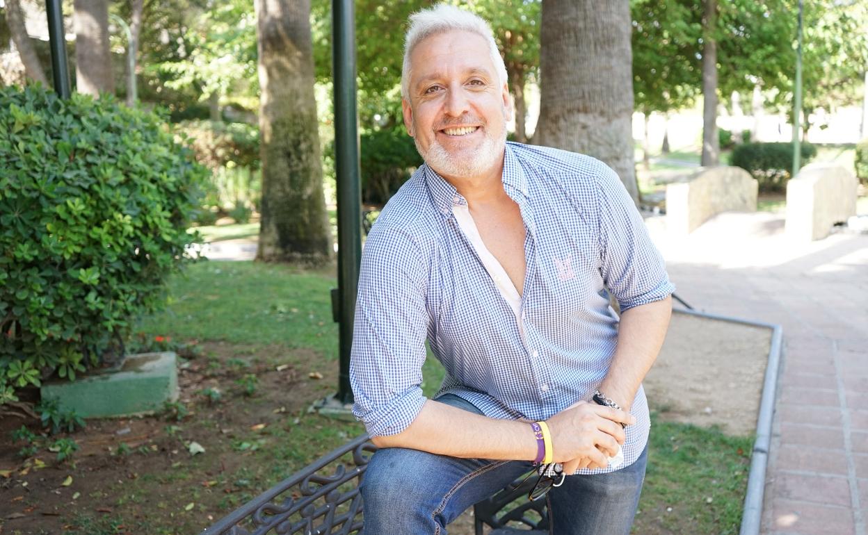 Eduardo Bandera, en el Parque de los Patos de Alhaurín de la Torre.