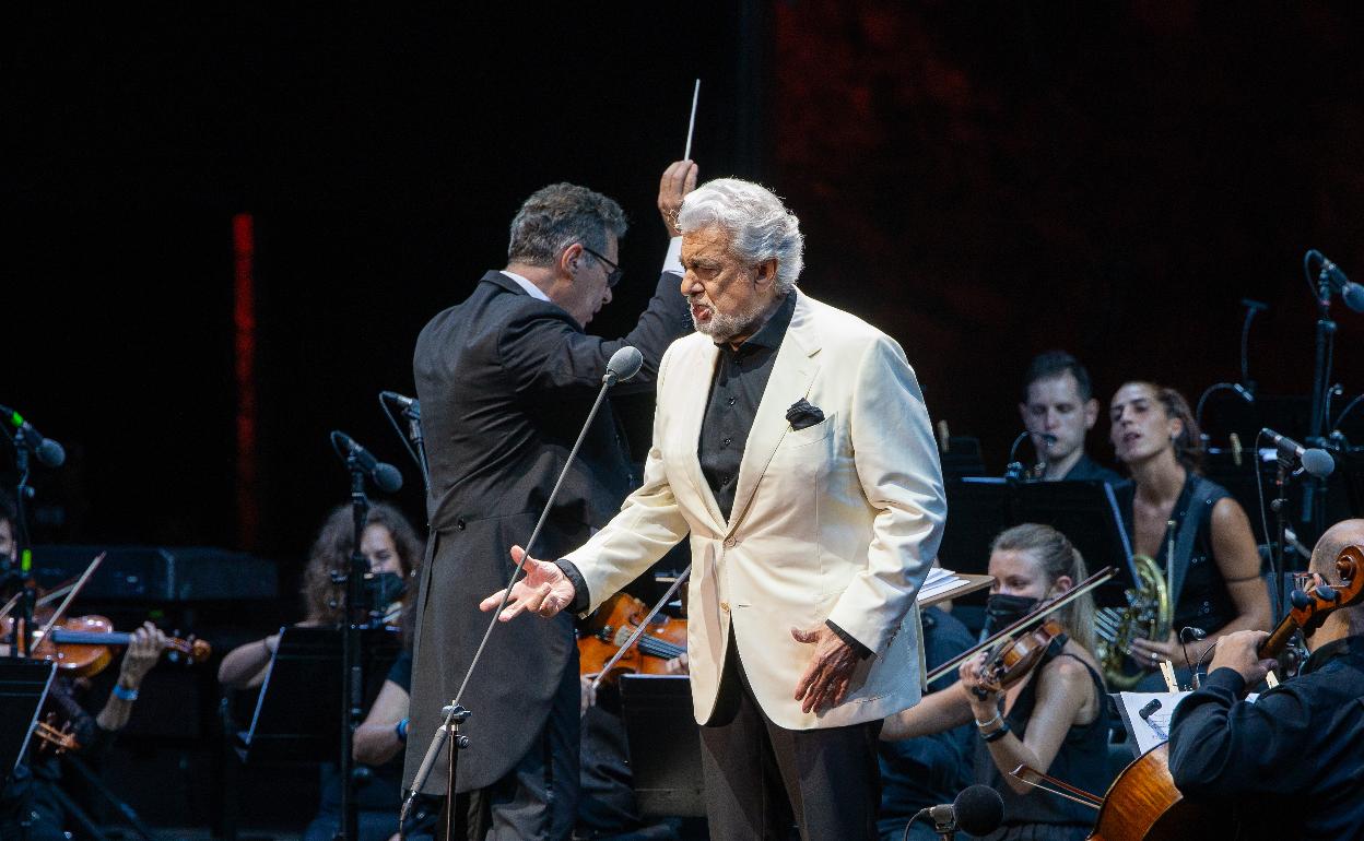 Plácido Domingo en el escenario de Starlite 