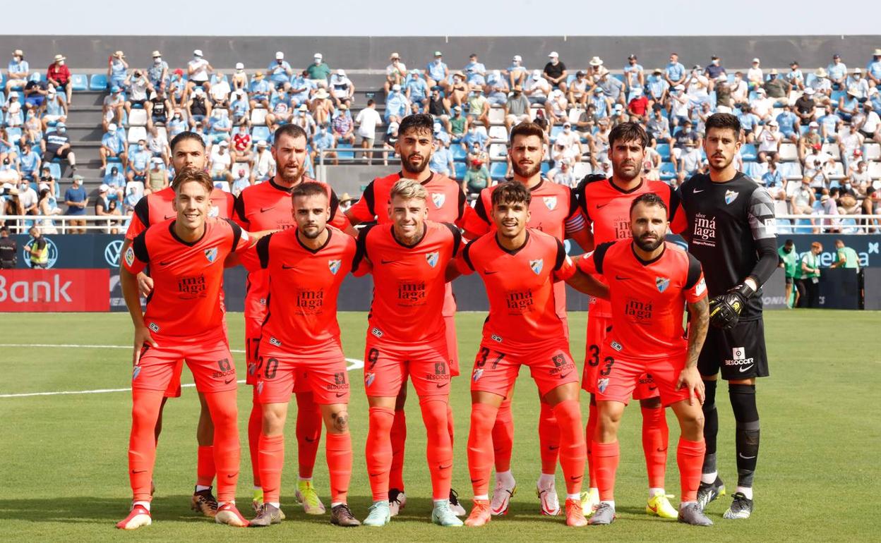 Once inicial del Málaga en Ibiza. 