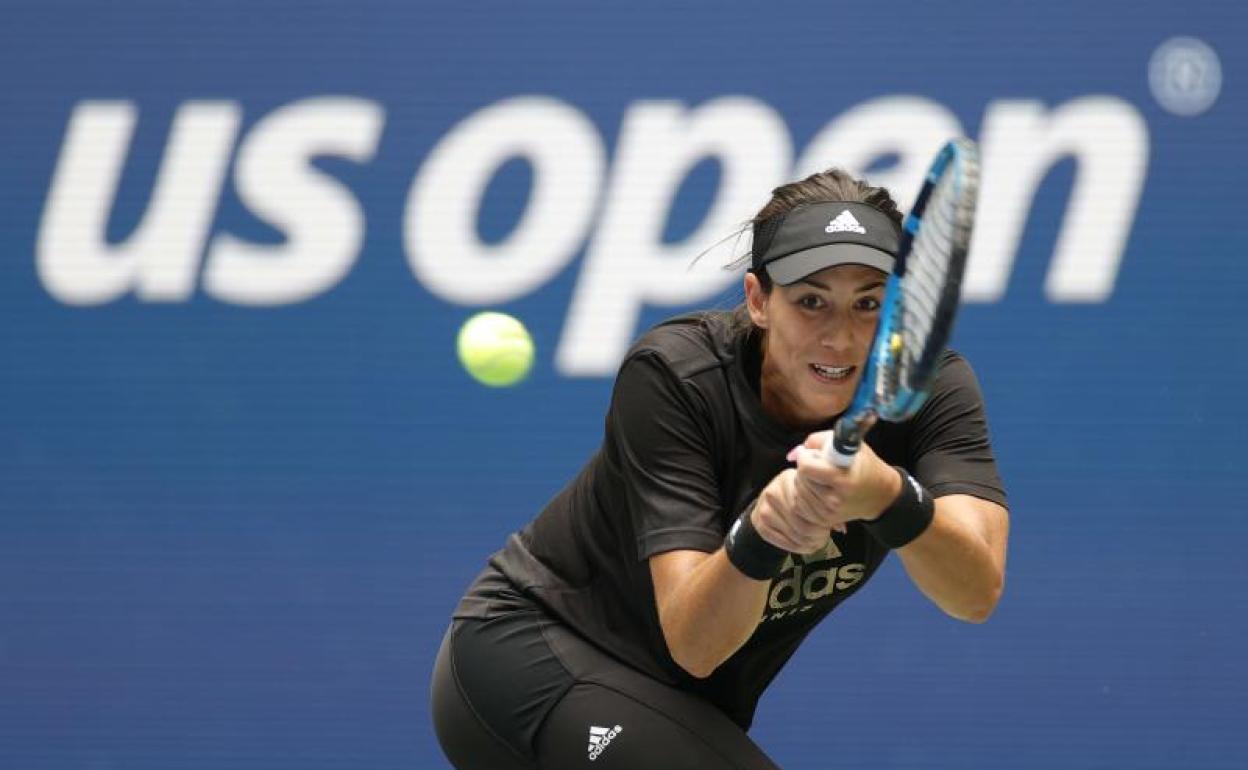 Muguruza en entrenando de cara al US Open