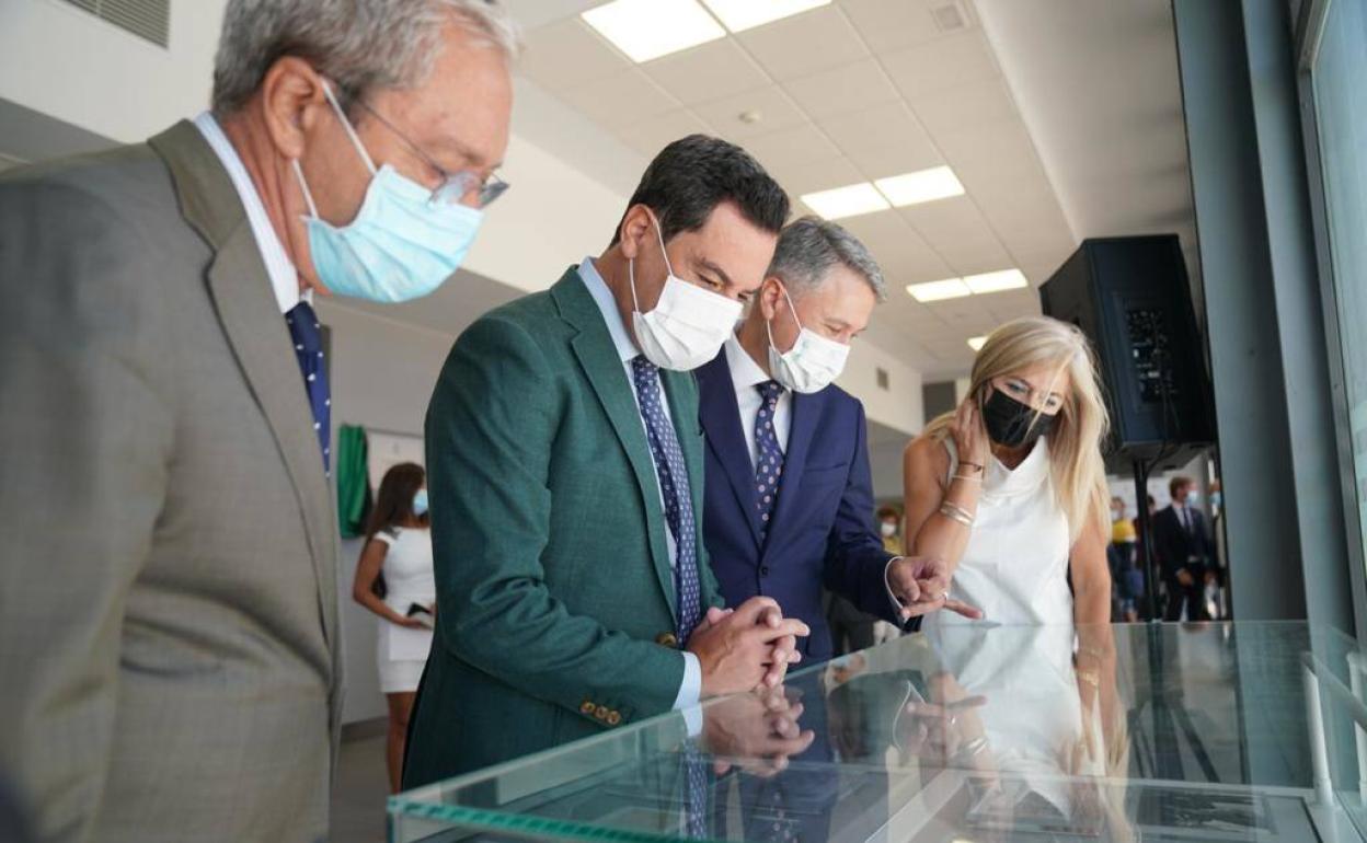 Moreno, este jueves, en la inauguración de la nueva sede del Archivo General de Andalucía