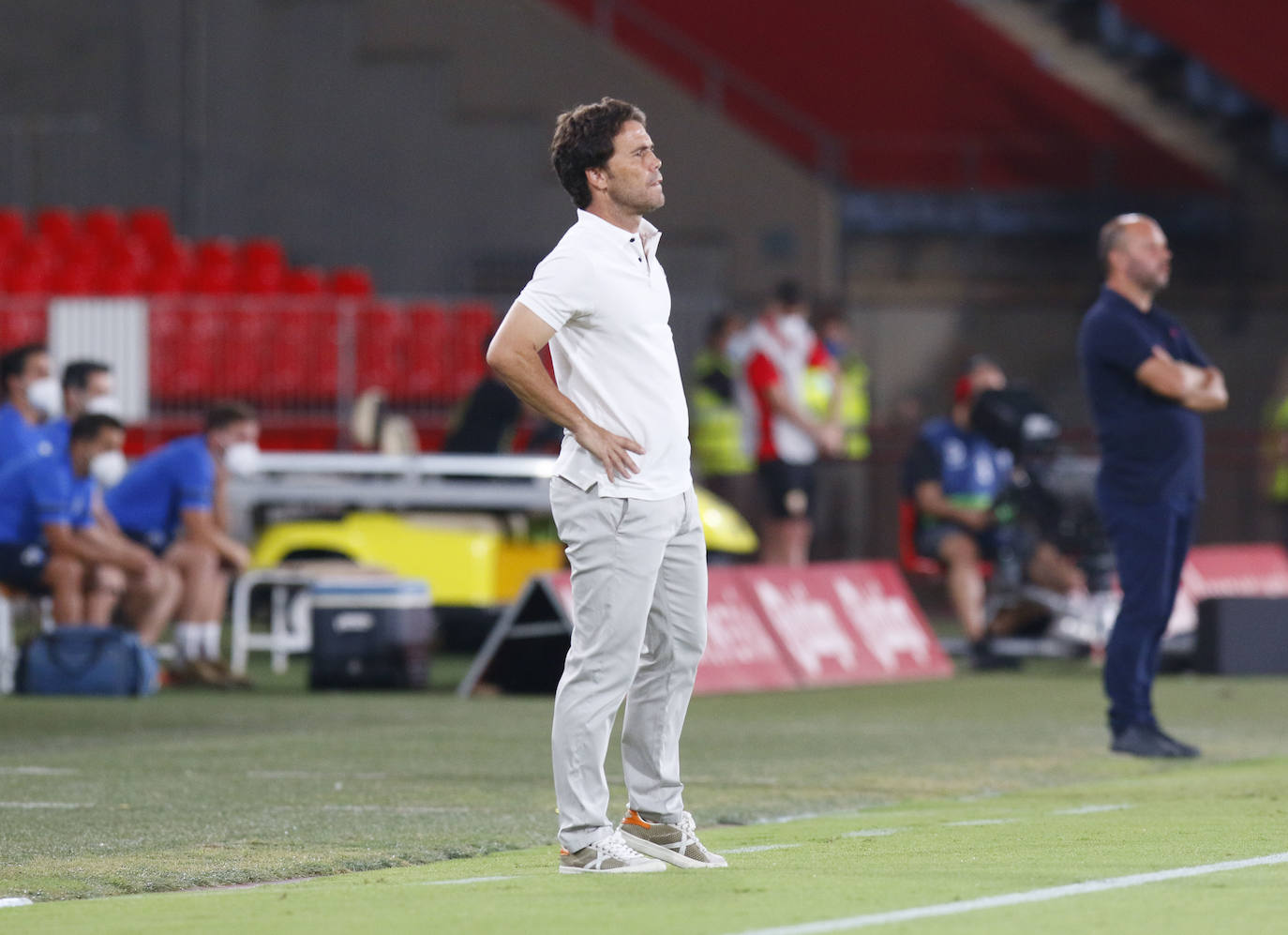 El equipo de José Alberto se enfrentaba a un rocoso rival en el Estadio de los Juegos Mediterráneos