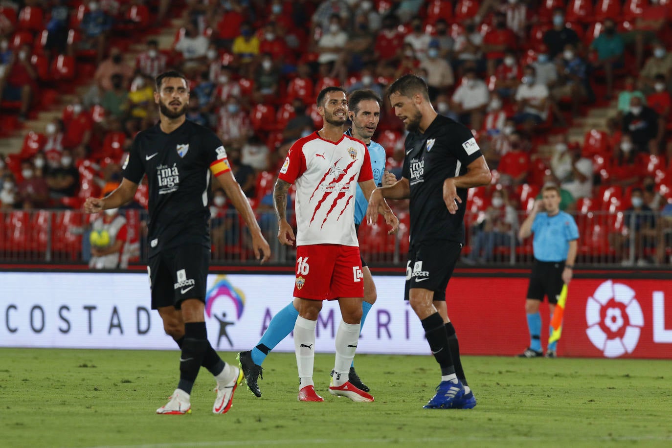 El equipo de José Alberto se enfrentaba a un rocoso rival en el Estadio de los Juegos Mediterráneos