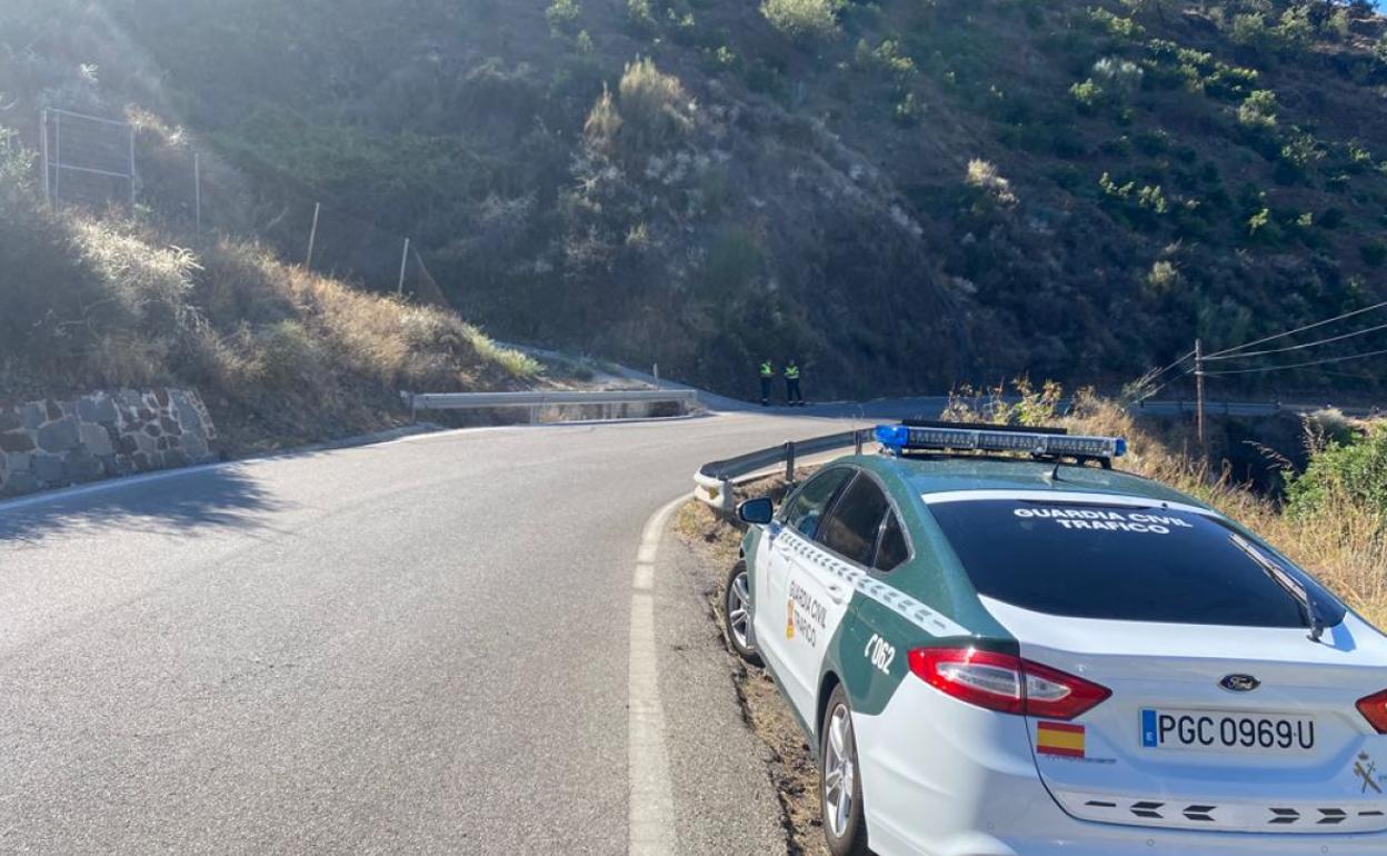 Vista general del lugar del accidente. 