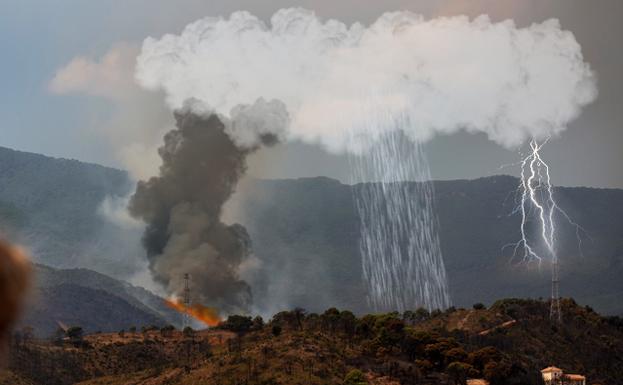 Incendio en Málaga: El pirocúmulo, la nube más temida en un incendio