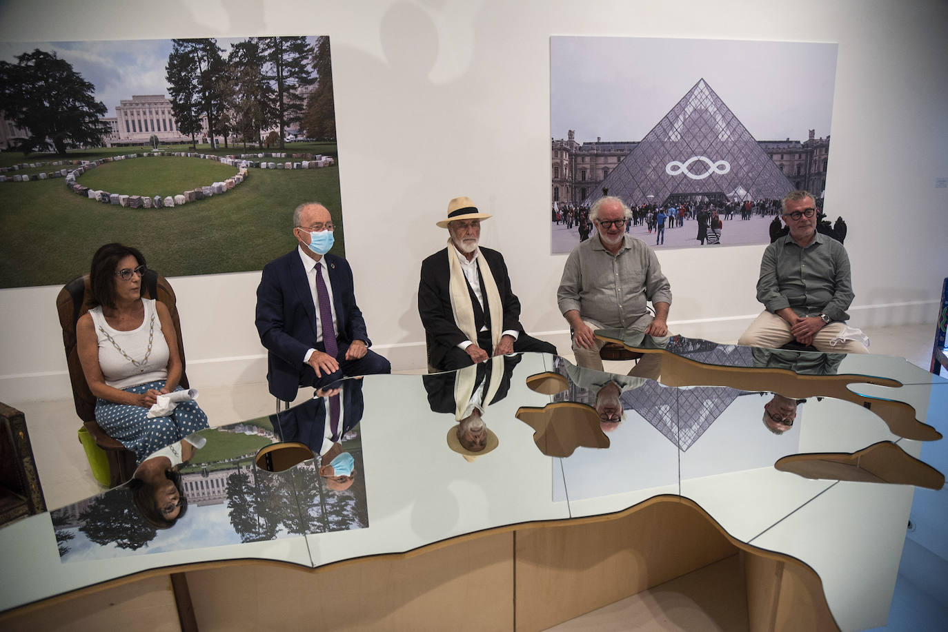 Exposición del italiano Michelangelo Pistoletto en el CAC Málaga. 