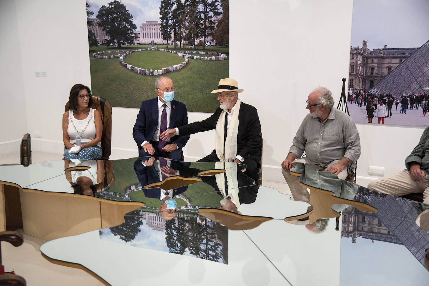 Exposición del italiano Michelangelo Pistoletto en el CAC Málaga. 