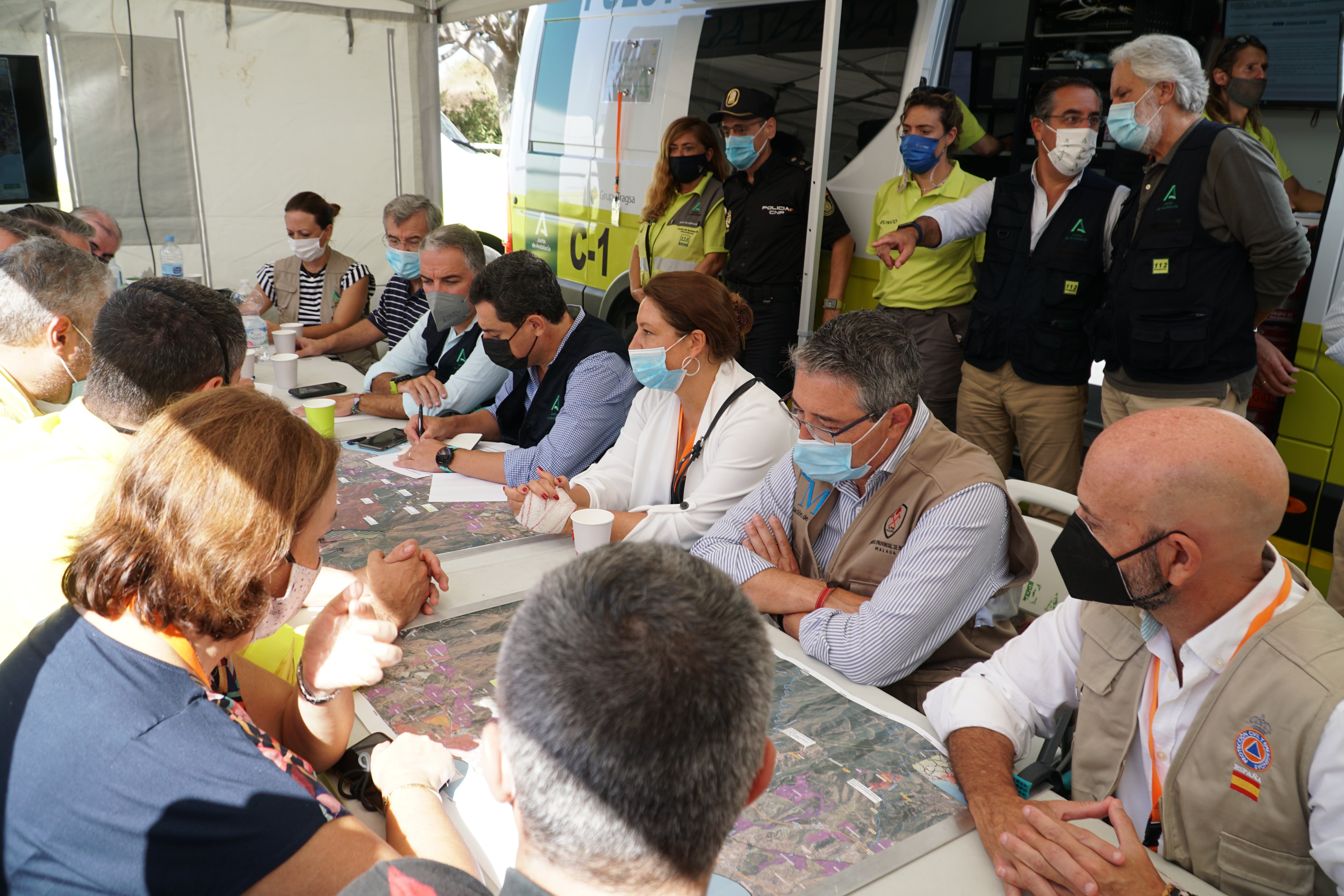 Día clave en el incendio: El Infoca va con todo al mejorar las condiciones meteorológicas este sábado