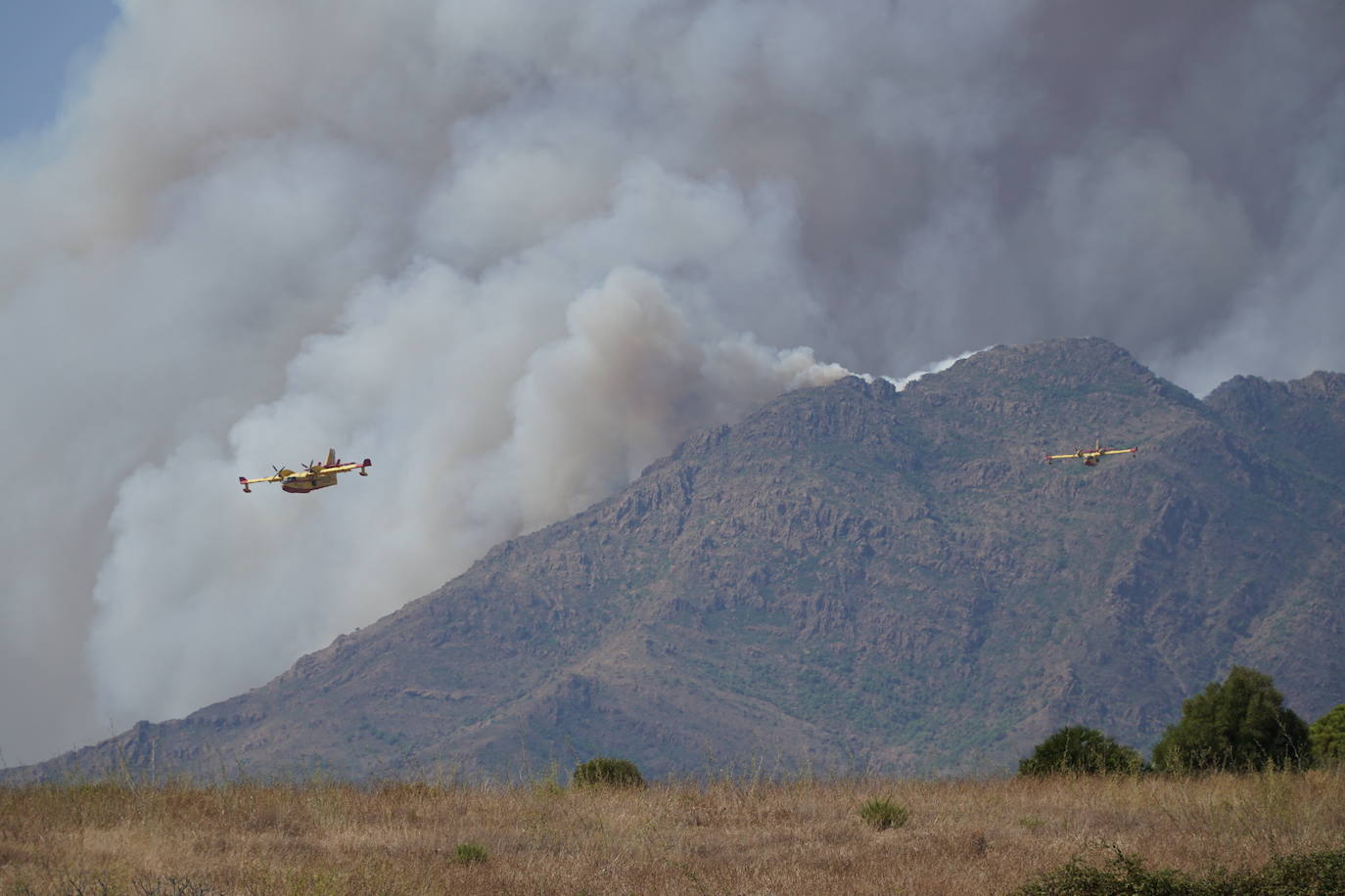 La situación del fuego obliga al desalojo de Alpandeire, Júzcar, Faraján y Pujerra, además de Jubrique y Genalguacil