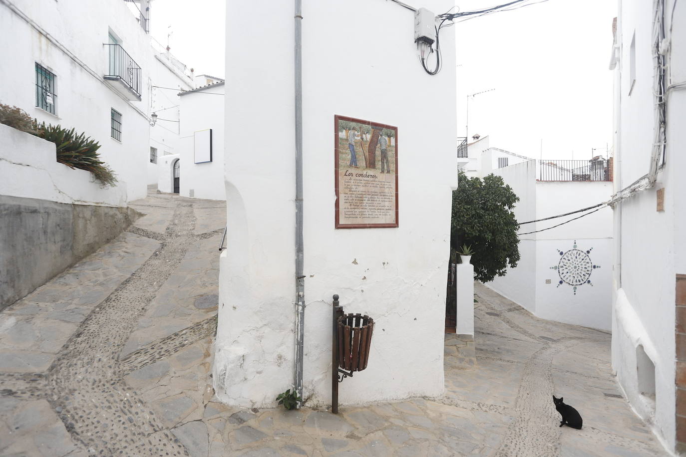 Las calles de Genalguacil permanecen vacías y es de momento el único municipio que se mantendrá con los vecinos desalojados. 