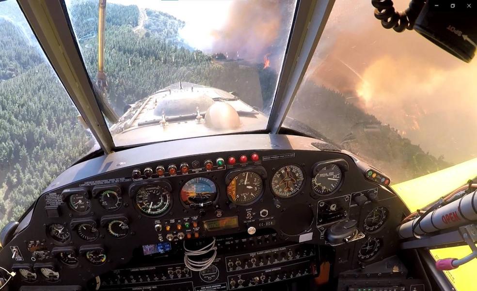 Juan Carlos Gómez: «Desde el cielo, el incendio era dantesco; no se veía casi nada en un perímetro de 80 kilómetros»