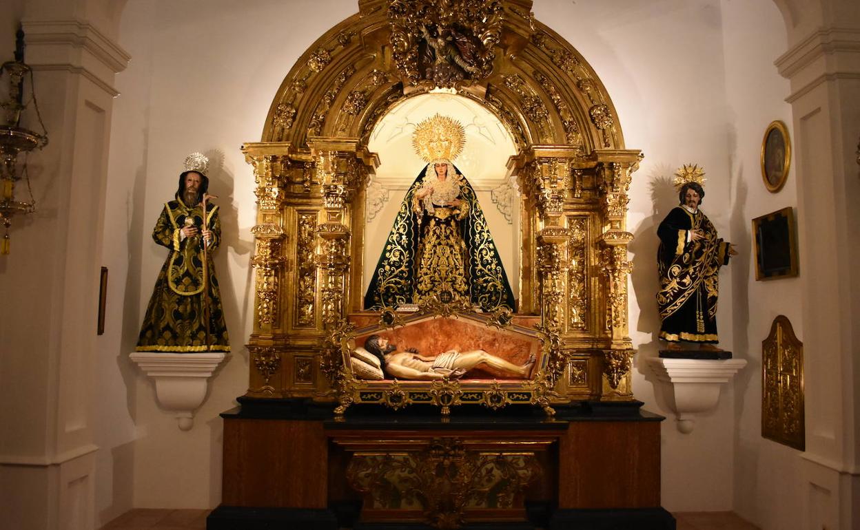 Aspecto del retablo, tras la restauración llevada a cabo por la empresa Chapitel. 