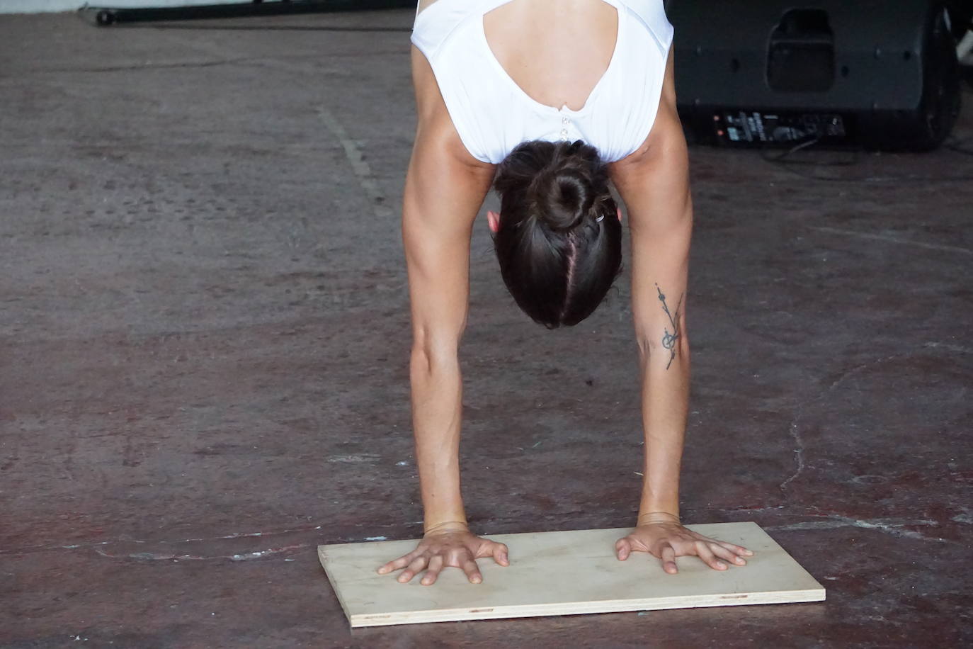 La malagueña Victoria Castillo Ávila, en uno de sus entrenamientos 
