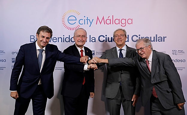 Rafael Sánchez, Francisco de la Torre, Rogelio Velasco y Felipe Romera.