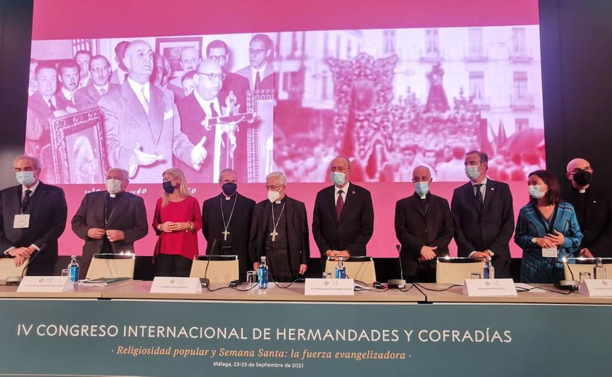 Inauguración del Congreso de Cofradías, este jueves en Málaga. 