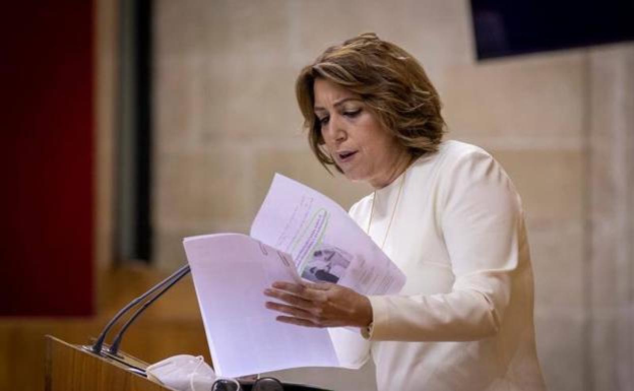 Susana Díaz renuncia al acta de parlamentaria andaluza tras la reunión mantenida con Espadas