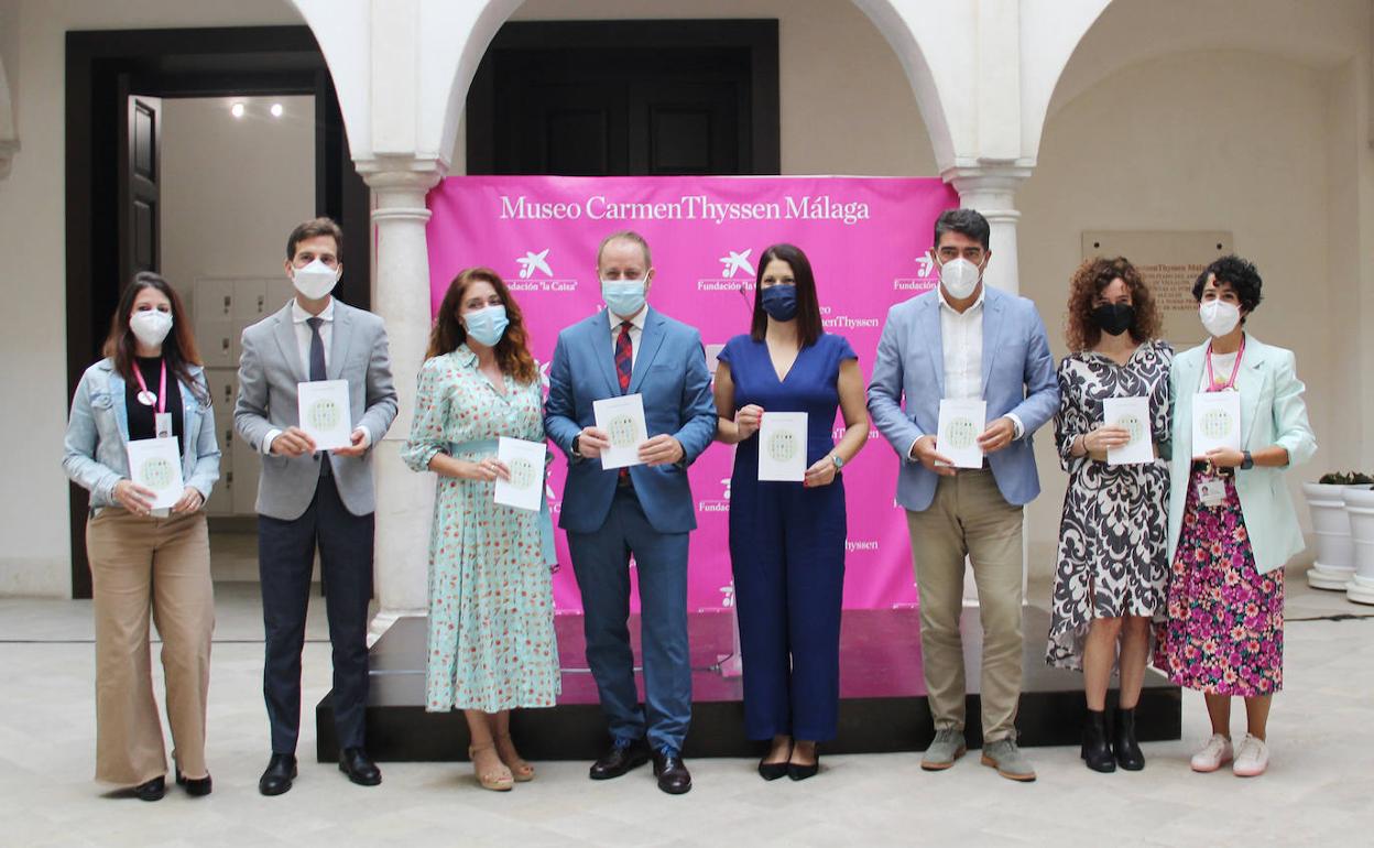 Equipo de la Fundación 'La Caixa', el Ayuntamiento de Málaga y el Museo Thyssen de Málaga. 