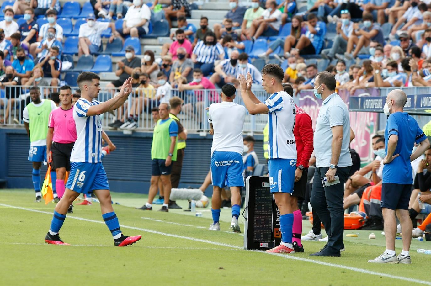 La Rosaleda acogió el encuentro sin restricciones de aforo por el covid-19 