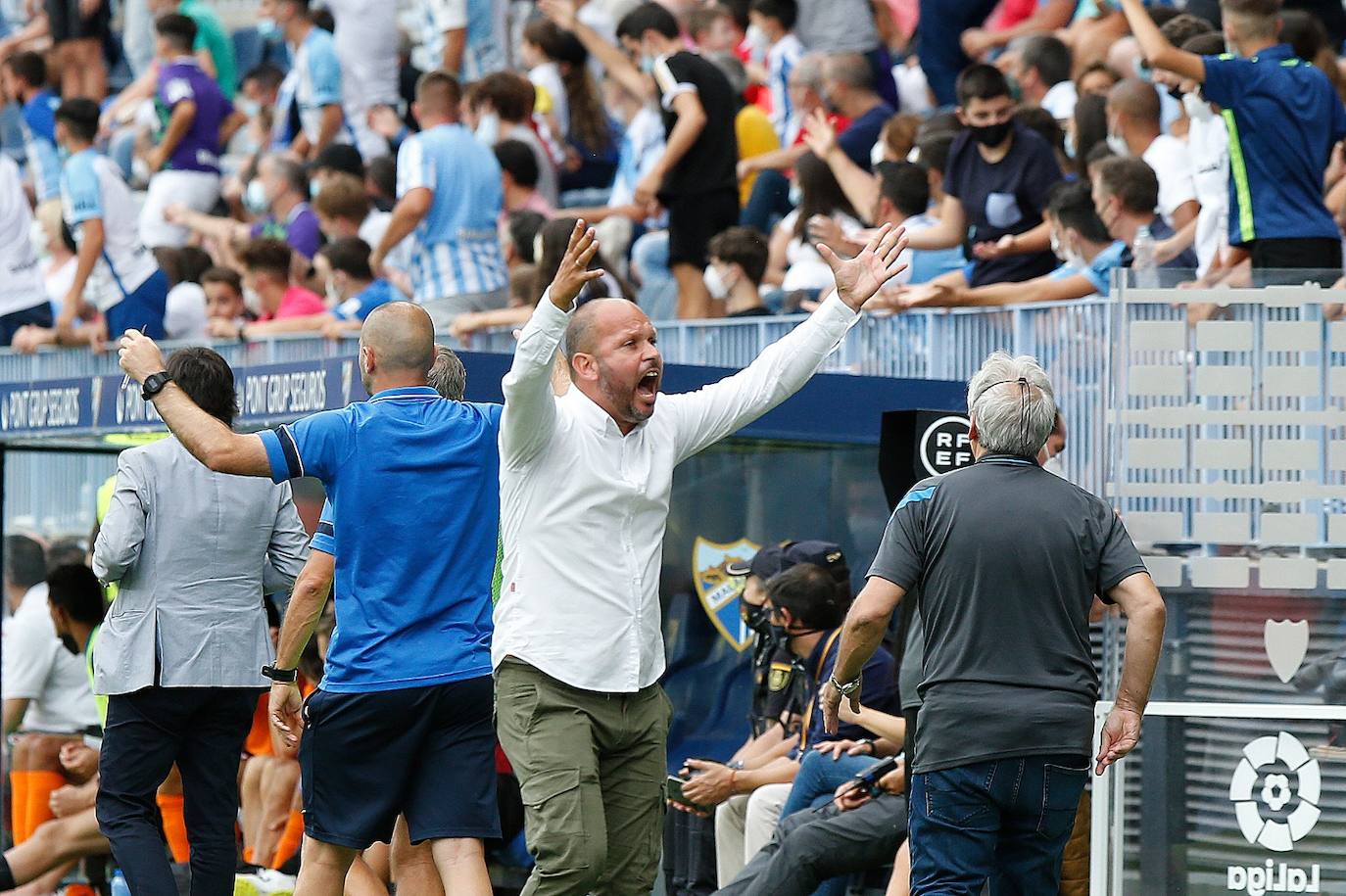 La Rosaleda acogió el encuentro sin restricciones de aforo por el covid-19 