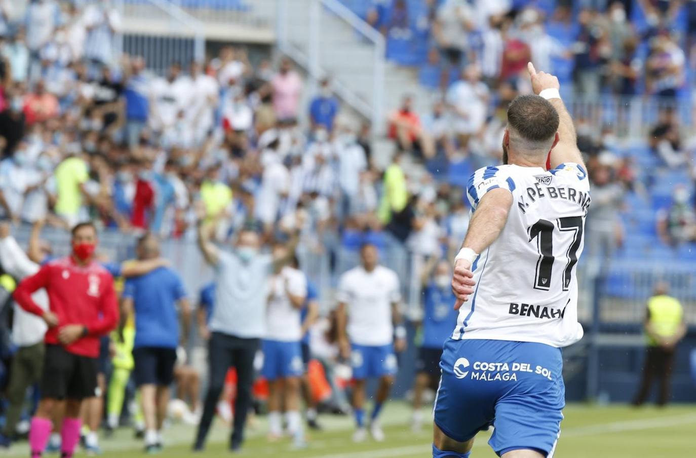 La Rosaleda acogió el encuentro sin restricciones de aforo por el covid-19 