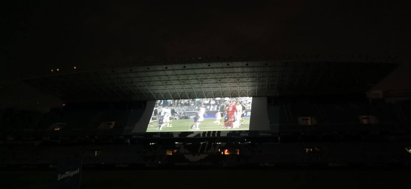 Celebración de los 80 años del estadio La Rosaleda. 