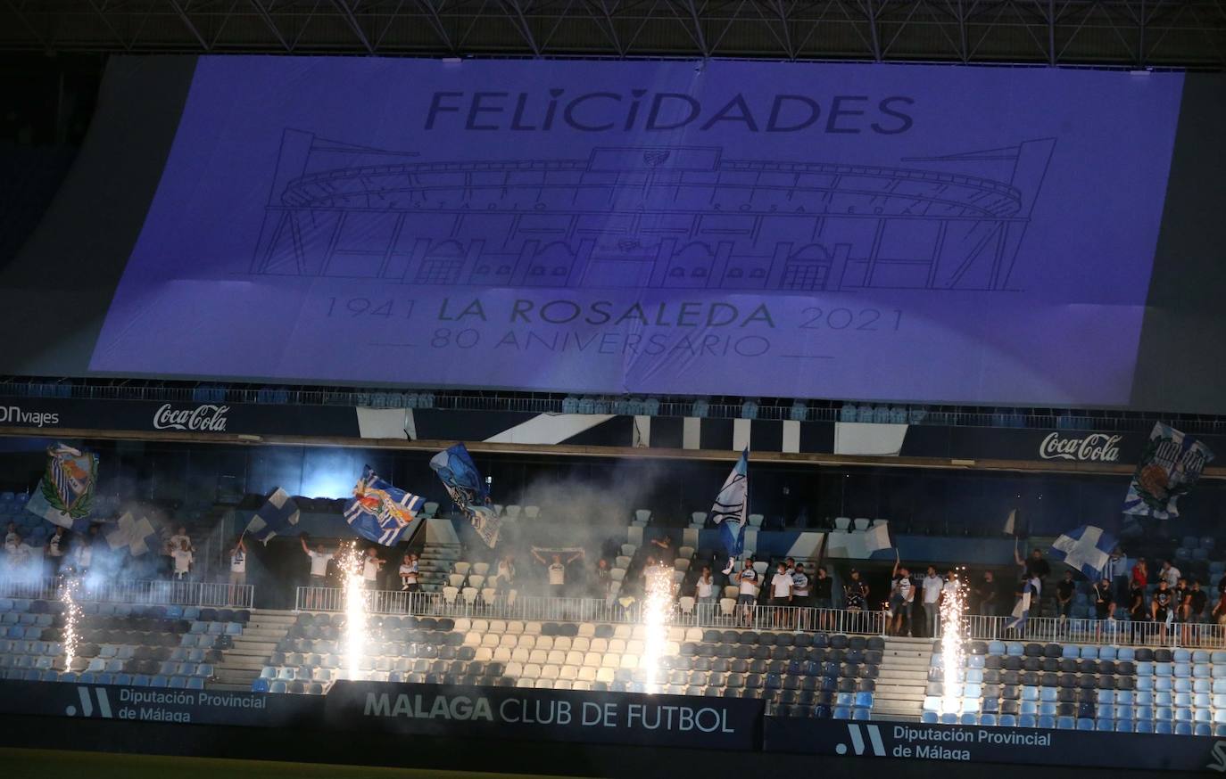 Celebración de los 80 años del estadio La Rosaleda. 