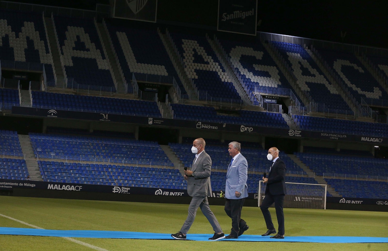 Celebración de los 80 años del estadio La Rosaleda. 