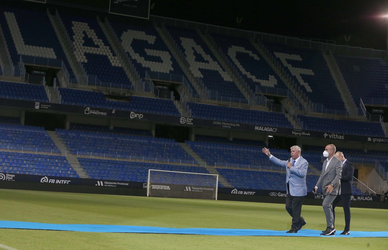 Celebración de los 80 años del estadio La Rosaleda. 