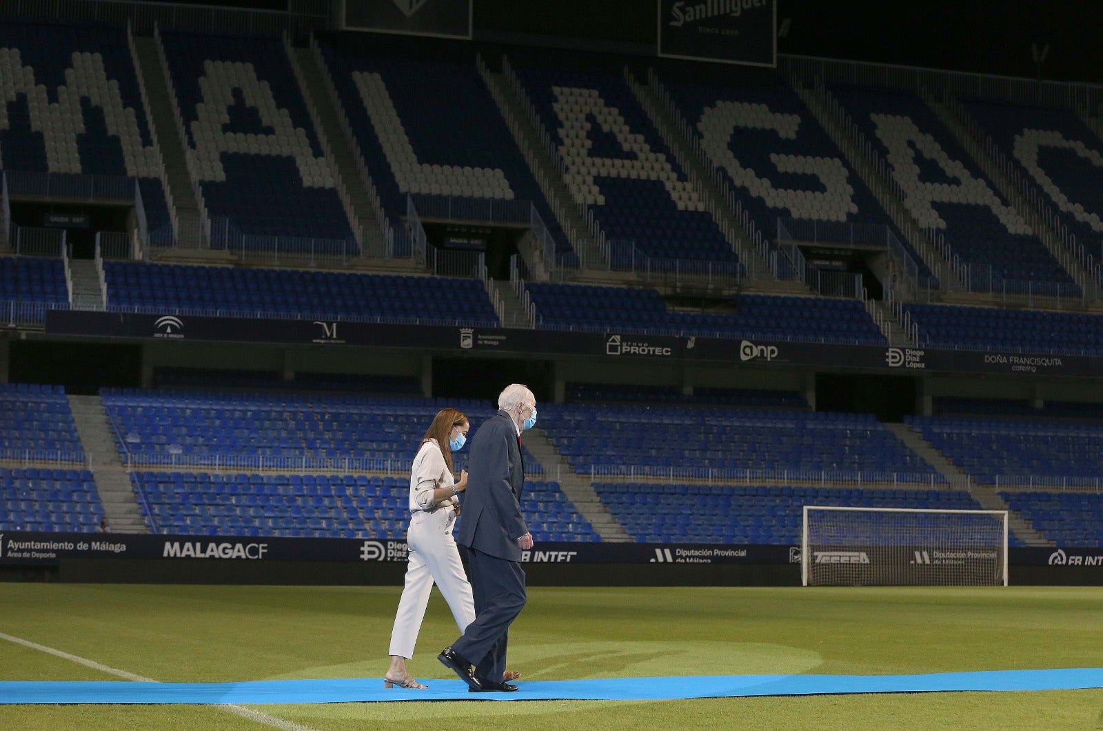Celebración de los 80 años del estadio La Rosaleda. 
