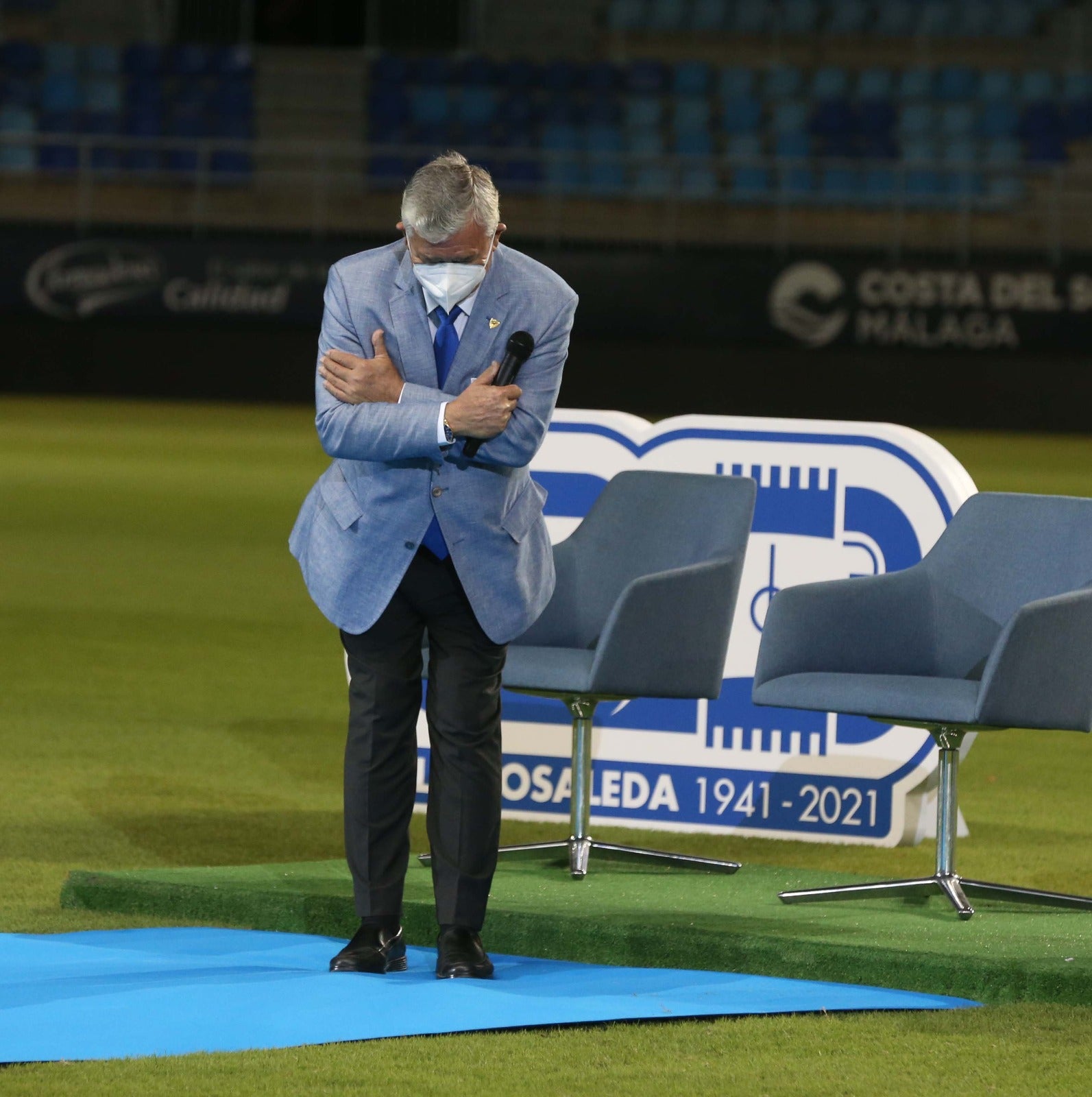Celebración de los 80 años del estadio La Rosaleda. 