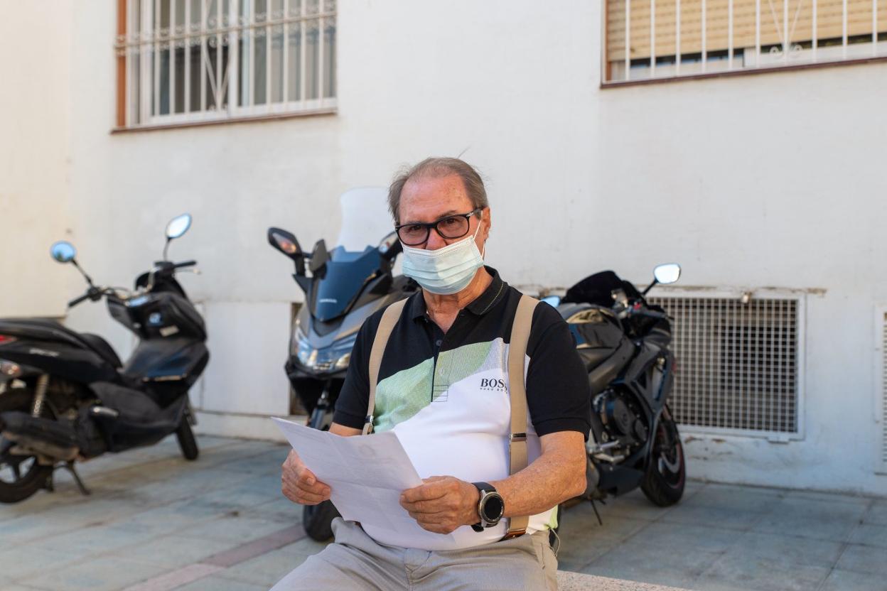 La pesadilla que quita el sueño a José Parra, un vecino jubilado de la calle Jacinto Benavente