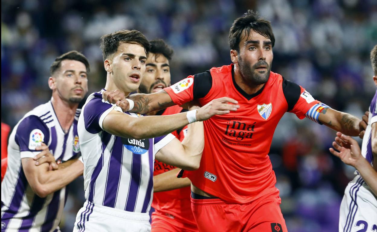 Escassi, durante un lance del juego ante el Valladolid.