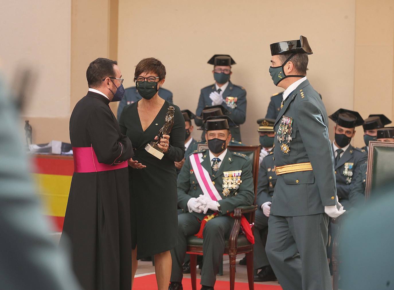 Celebración en Málaga de la festividad de la patrona de la Guardia Civil. 