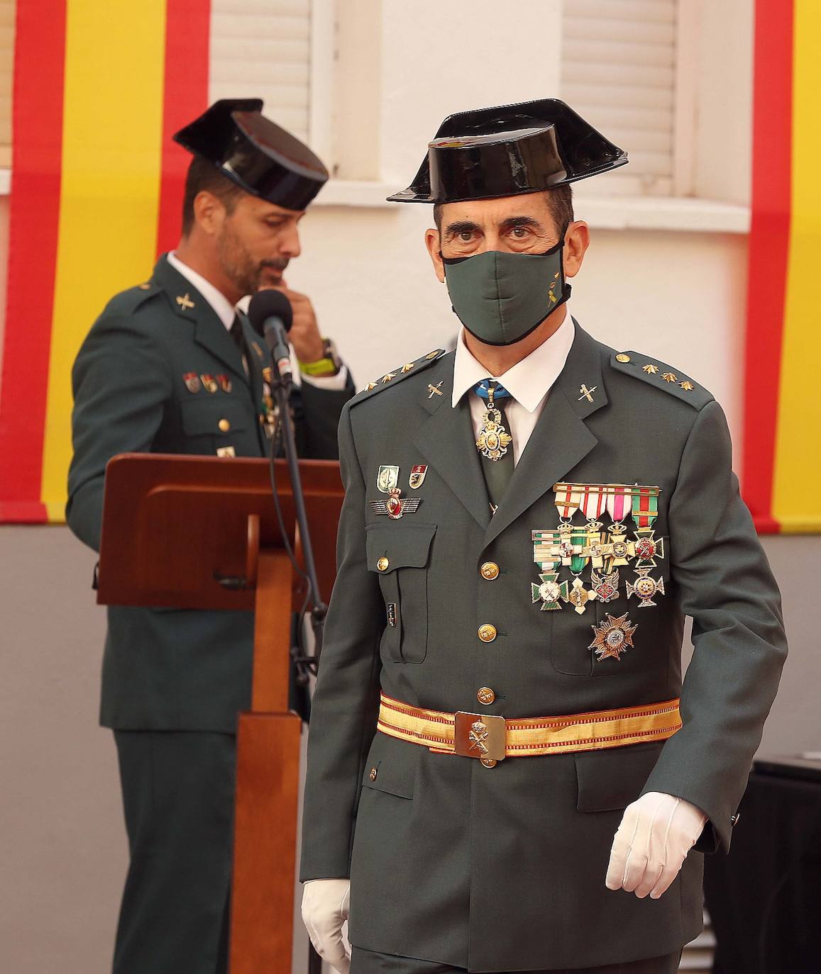 Celebración en Málaga de la festividad de la patrona de la Guardia Civil. 