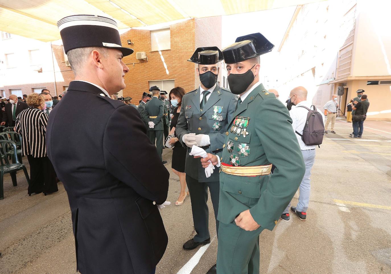 Celebración en Málaga de la festividad de la patrona de la Guardia Civil. 