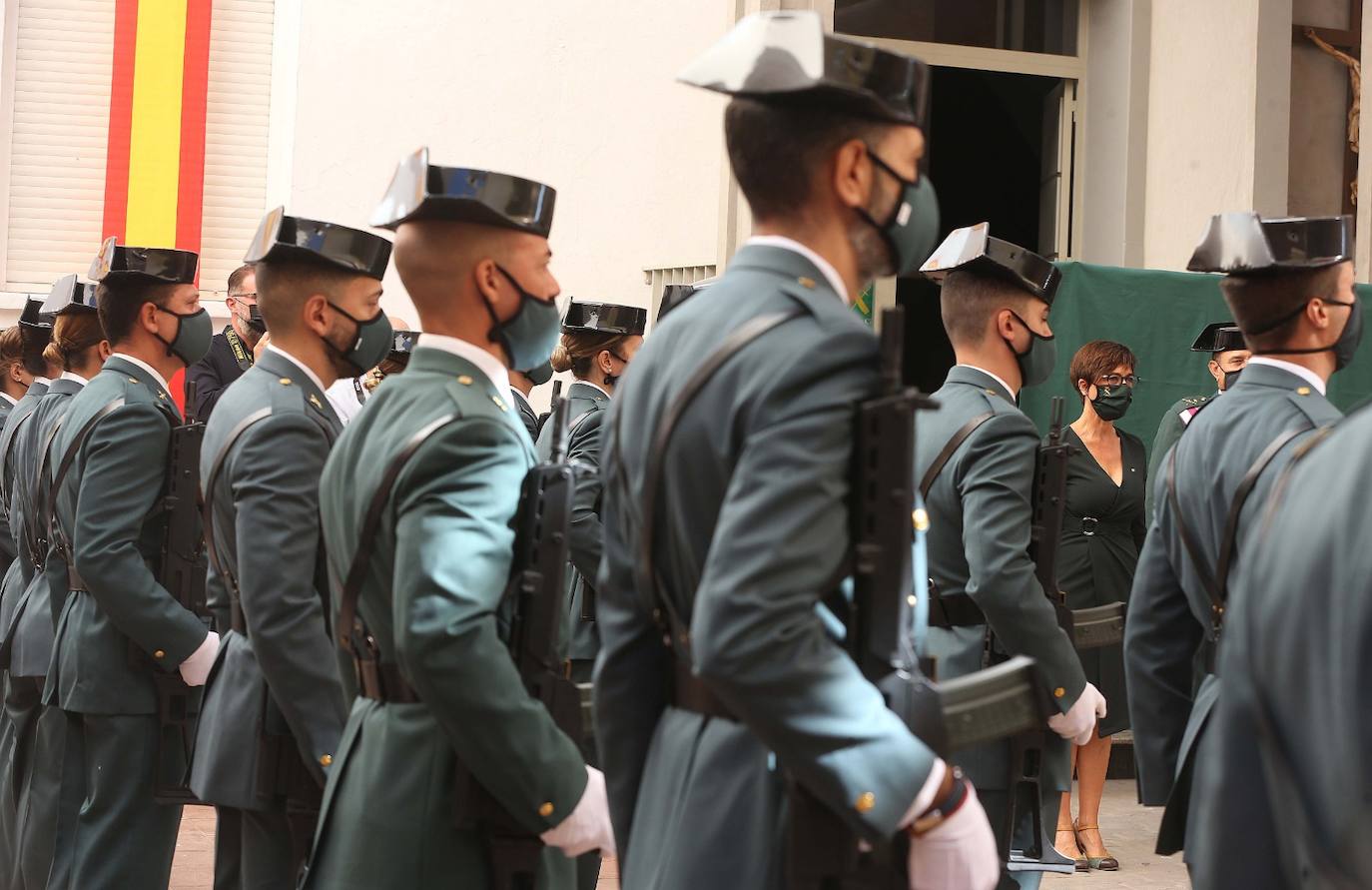 Celebración en Málaga de la festividad de la patrona de la Guardia Civil. 