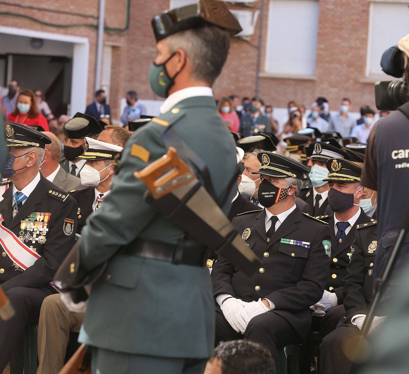 Celebración en Málaga de la festividad de la patrona de la Guardia Civil. 