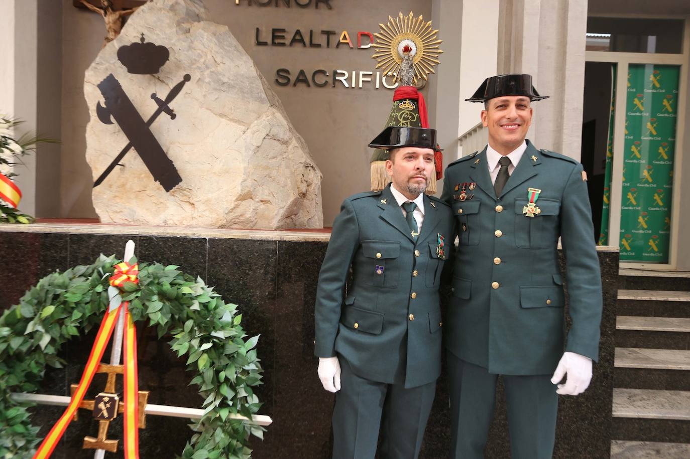 Celebración en Málaga de la festividad de la patrona de la Guardia Civil. 