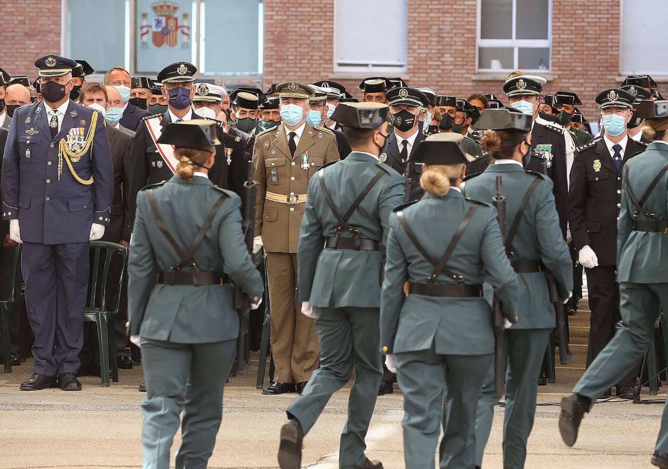 Celebración en Málaga de la festividad de la patrona de la Guardia Civil. 