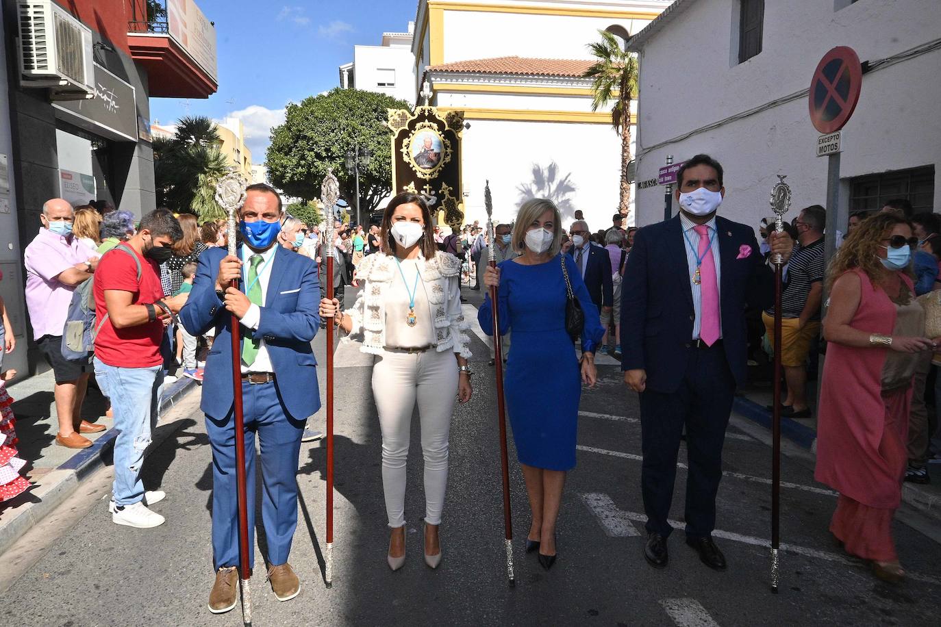 Procesión de San Pedro por las calles de Marbella. 