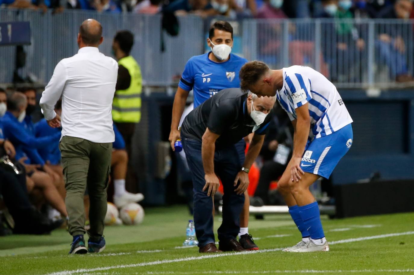 La Rosaleda volvió a vivir un partido con gran ambiente 