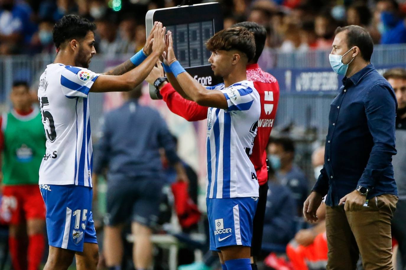 La Rosaleda volvió a vivir un partido con gran ambiente 