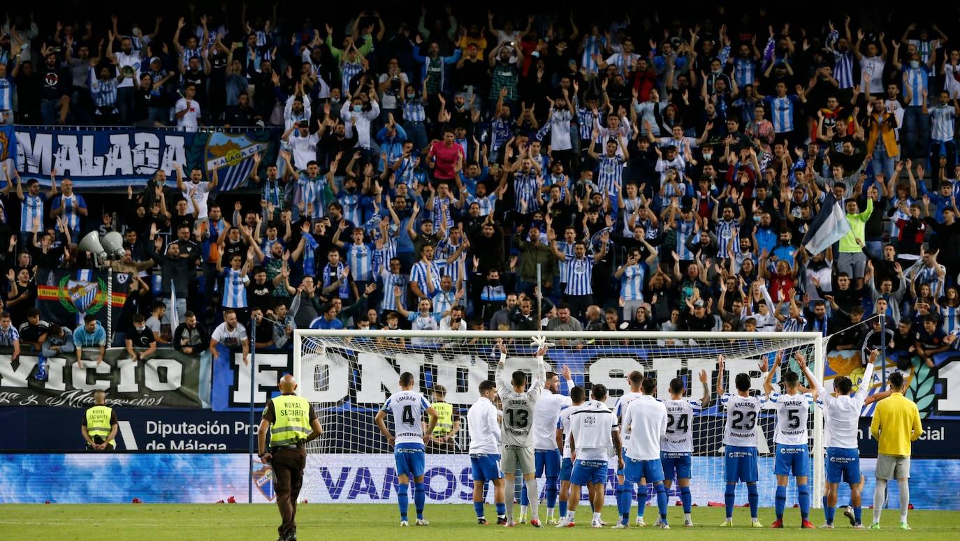 La Rosaleda volvió a vivir un partido con gran ambiente 