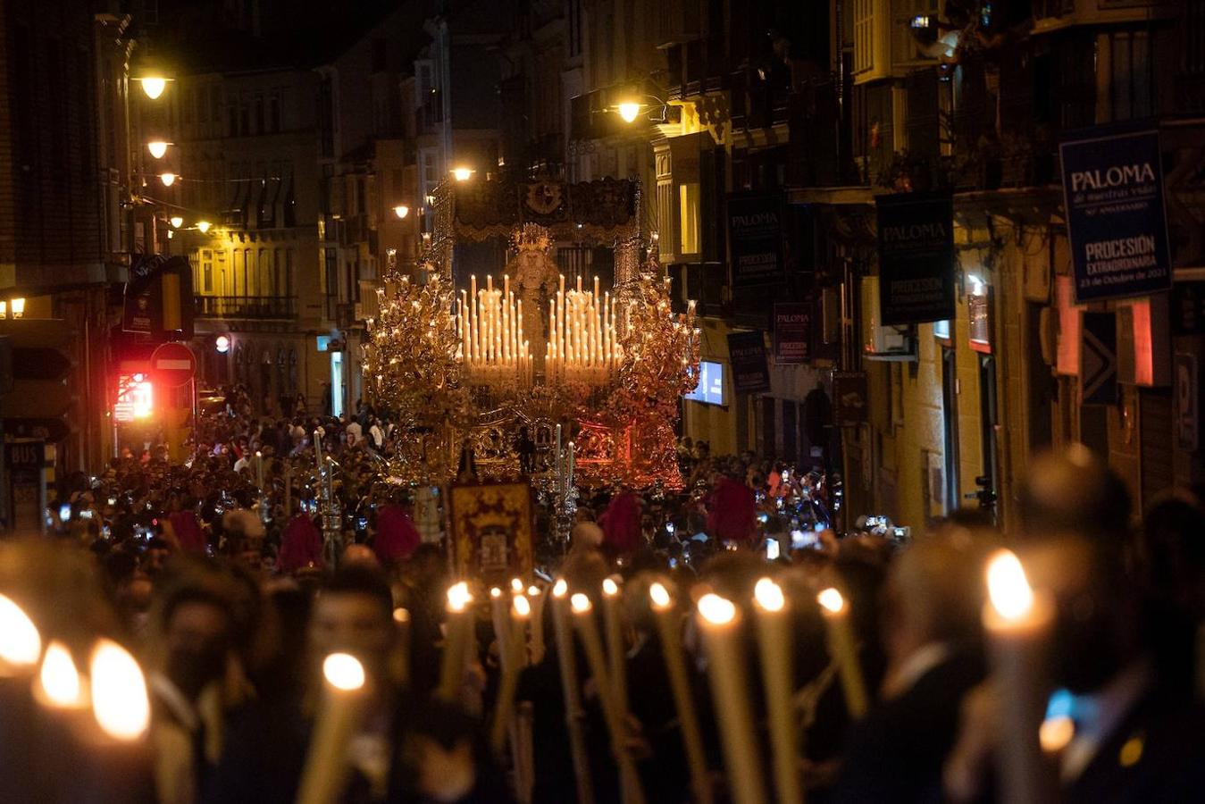 La Paloma volvió a las calles de Málaga tres años y medio después 