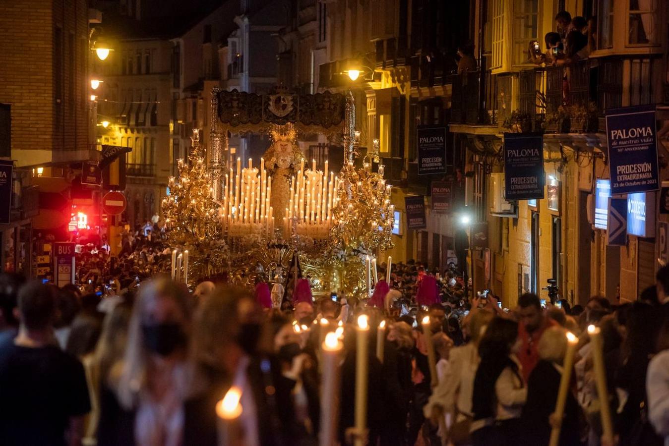La Paloma volvió a las calles de Málaga tres años y medio después 
