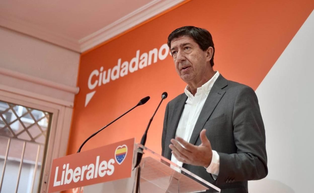 El vicepresidente de la Junta y coordinar autonómico de Cs, Juan Marín.