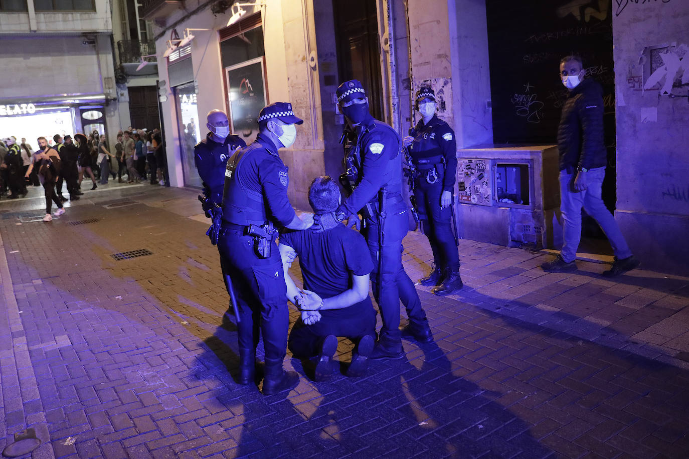 La noche de Halloween para la Policía Local de Málaga. 