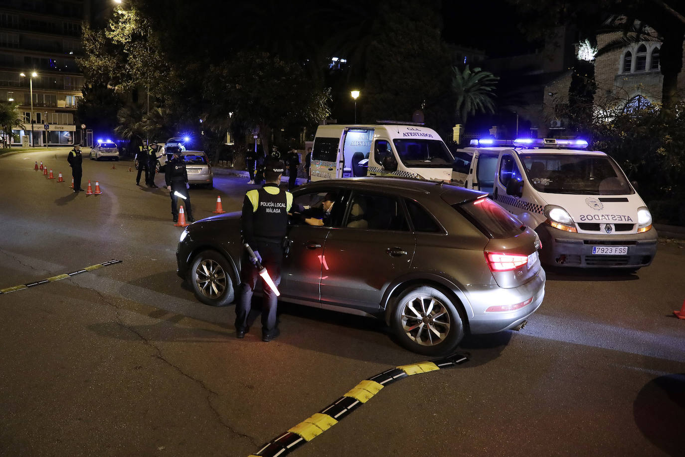 La noche de Halloween para la Policía Local de Málaga. 